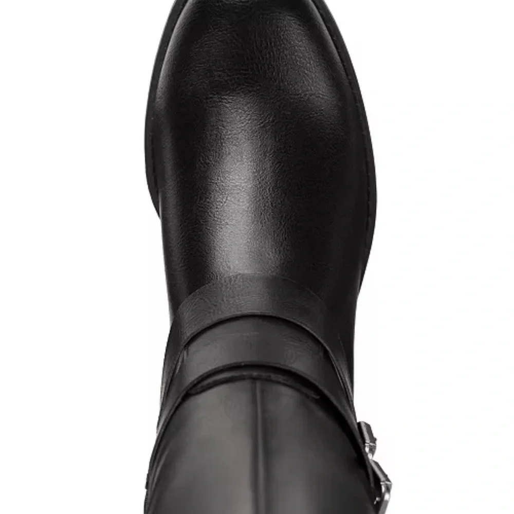 NWT Style & Co Women's Maliaa Wide-Calf Buckled Riding Boots